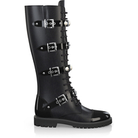 Knee High Schnürstiefel 3555