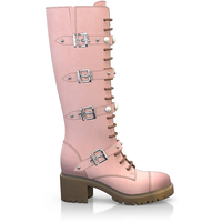 Knee High Schnürstiefel 4046