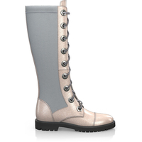 Knee High Schnürstiefel 4259