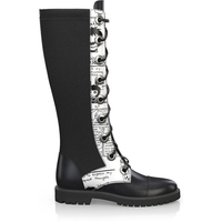Knee High Schnürstiefel 7919