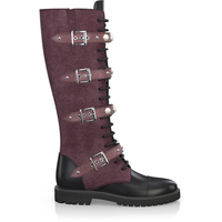 Knee High Schnürstiefel 7926