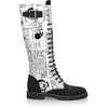 Knee High Schnürstiefel 7928