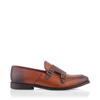Loafer mit zwei Schnallen für Herren Marco Cognac