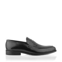 Penny Loafers für Männer Roberto Hochglanzleder Schwarz