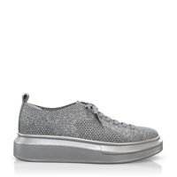 Plateau Sneakers mit Netzgewebe 9496