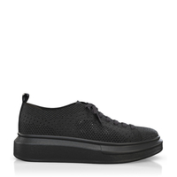 Plateau Sneakers mit Netzgewebe 9499