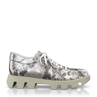 Plattform Schuhe mit bunter Sohle 17116