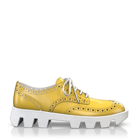 Plattform Schuhe mit bunter Sohle 17122