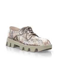 Plattform Schuhe mit bunter Sohle 17137