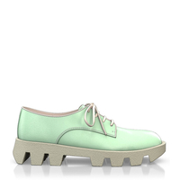 Plattform Schuhe mit bunter Sohle 17140