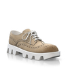 Plattform Schuhe mit bunter Sohle 17146