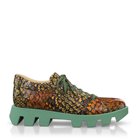 Plattform Schuhe mit bunter Sohle 17392