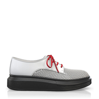 Plattform Schuhe mit bunter Sohle 18673