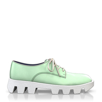 Plattform Schuhe mit bunter Sohle 19654