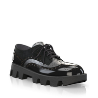 Plattform Schuhe mit bunter Sohle 23786