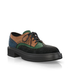 Plattform Schuhe mit bunter Sohle 24002