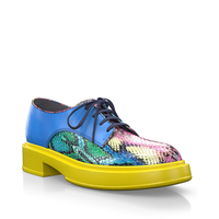 Plattform Schuhe mit bunter Sohle 25256