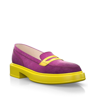 Plattform Schuhe mit bunter Sohle 28175