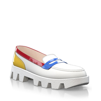 Plattform Schuhe mit bunter Sohle 28286