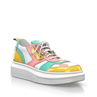 Plattform Schuhe mit bunter Sohle 28740