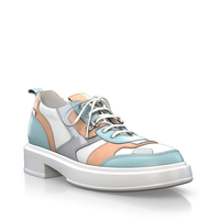 Plattform Schuhe mit bunter Sohle 29253