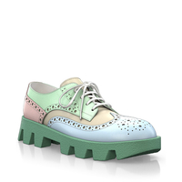 Plattform Schuhe mit bunter Sohle 29913