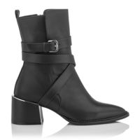 Riemen Stiefel Roseta Weiches Leder - Schwarz