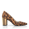 Schuhe mit Blockabsatz im Metallic-Look 16794