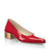 Schuhe mit Blockabsatz im Metallic-Look 28637
