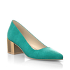 Schuhe mit Blockabsatz im Metallic-Look 28655