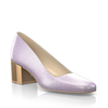 Schuhe mit Blockabsatz im Metallic-Look 29562