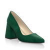 Schuhe mit Blockabsatz im Metallic-Look 30003
