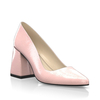 Schuhe mit Blockabsatz im Metallic-Look 30009