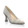 Schuhe mit Blockabsatz im Metallic-Look 30015