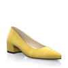 Schuhe mit Blockabsatz im Metallic-Look 30024