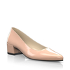 Schuhe mit Blockabsatz im Metallic-Look 30027