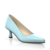 Schuhe mit Blockabsatz im Metallic-Look 30039