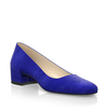 Schuhe mit Blockabsatz im Metallic-Look 30132