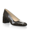 Schuhe mit Blockabsatz im Metallic-Look 30138