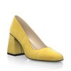 Schuhe mit Blockabsatz im Metallic-Look 30147