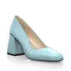 Schuhe mit Blockabsatz im Metallic-Look 30153