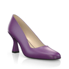 Schuhe mit Blockabsatz im Metallic-Look 30159