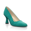 Schuhe mit Blockabsatz im Metallic-Look 30162
