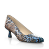Schuhe mit Blockabsatz im Metallic-Look 30165
