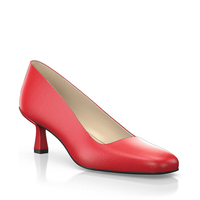 Schuhe mit Blockabsatz im Metallic-Look 30168
