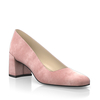 Schuhe mit Blockabsatz im Metallic-Look 30174