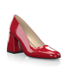 Schuhe mit Blockabsatz im Metallic-Look 30195