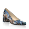 Schuhe mit Blockabsatz im Metallic-Look 30270