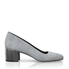 Schuhe mit Blockabsatz im Metallic-Look 7670