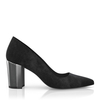 Schuhe mit Blockabsatz im Metallic-Look 7753